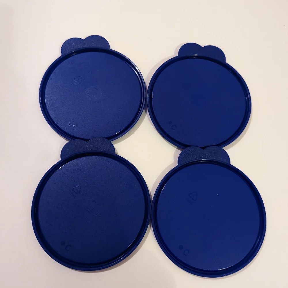 Tupperware Seal 6”‎ Blue Replacement Lids 2541D-6 Butterfly Tab